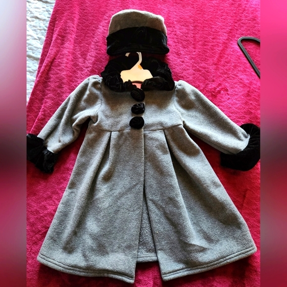 Good Lad Other - Girls Goodlad Gray Coat with Black Accents